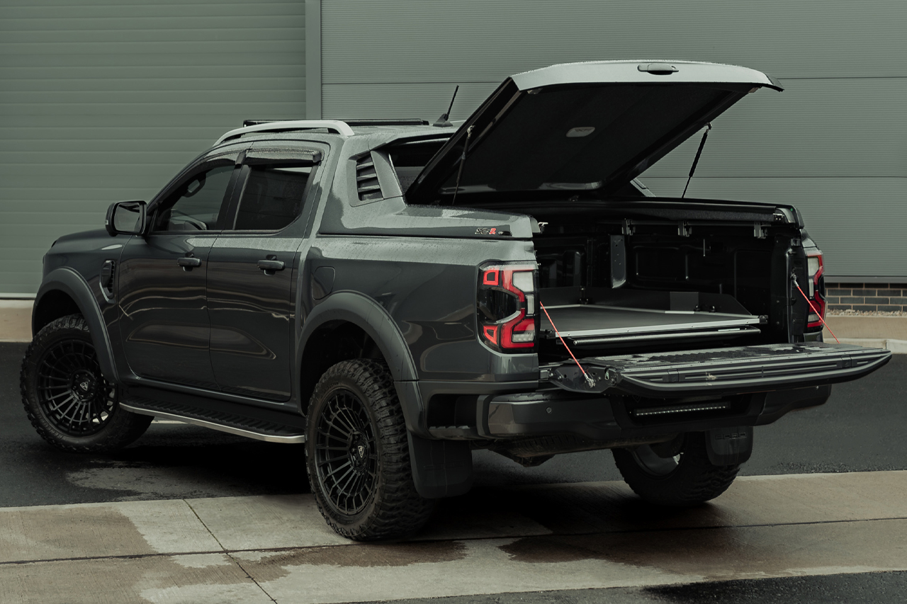 Next-Gen Ford Ranger fitted with a ProTop Load Bed Slide